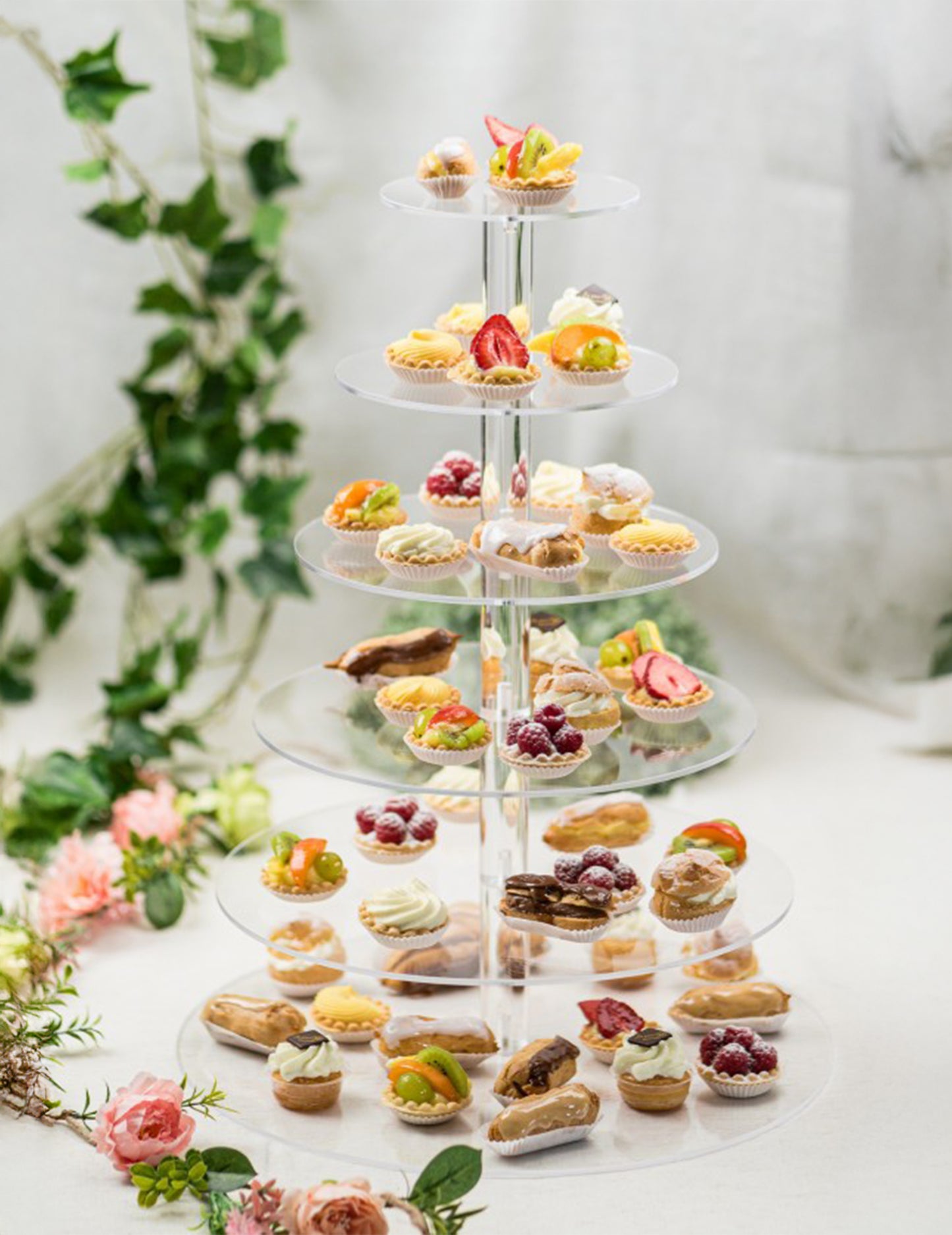 Kulatý patrový stojan na dorty 40 x 51 cm