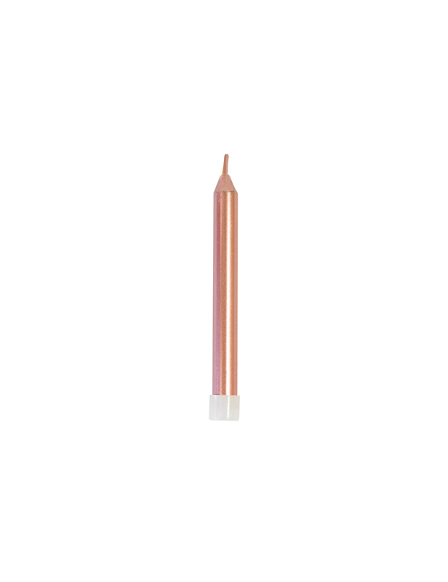 Bougies d'anniversaire métallisées pour fête rose gold