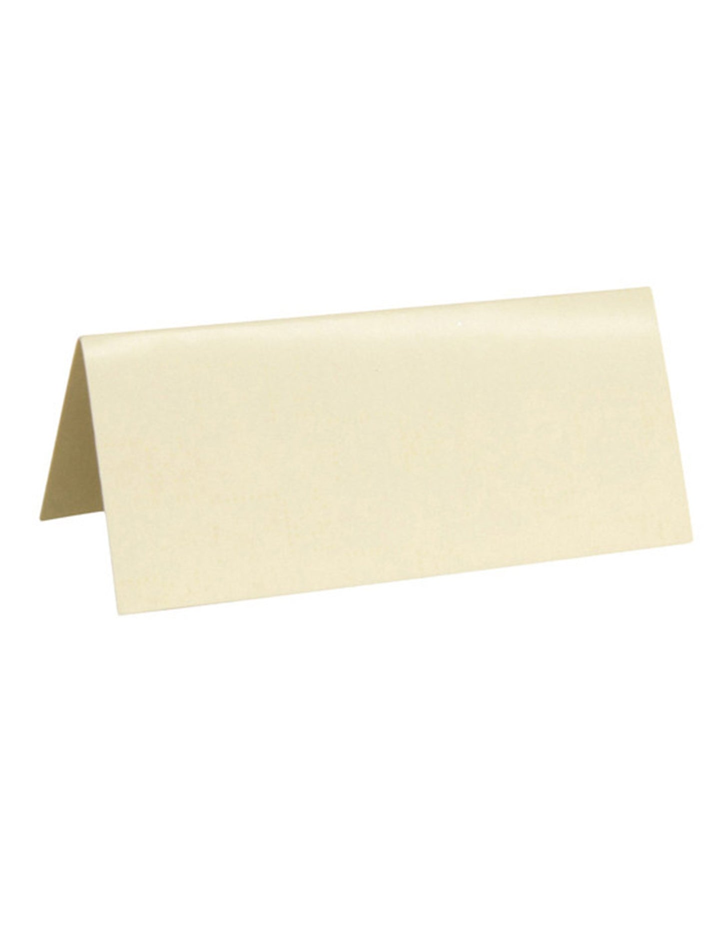 10 obdélníkových karet s umístěním ve slonovinové barvě 3 x 7 cm