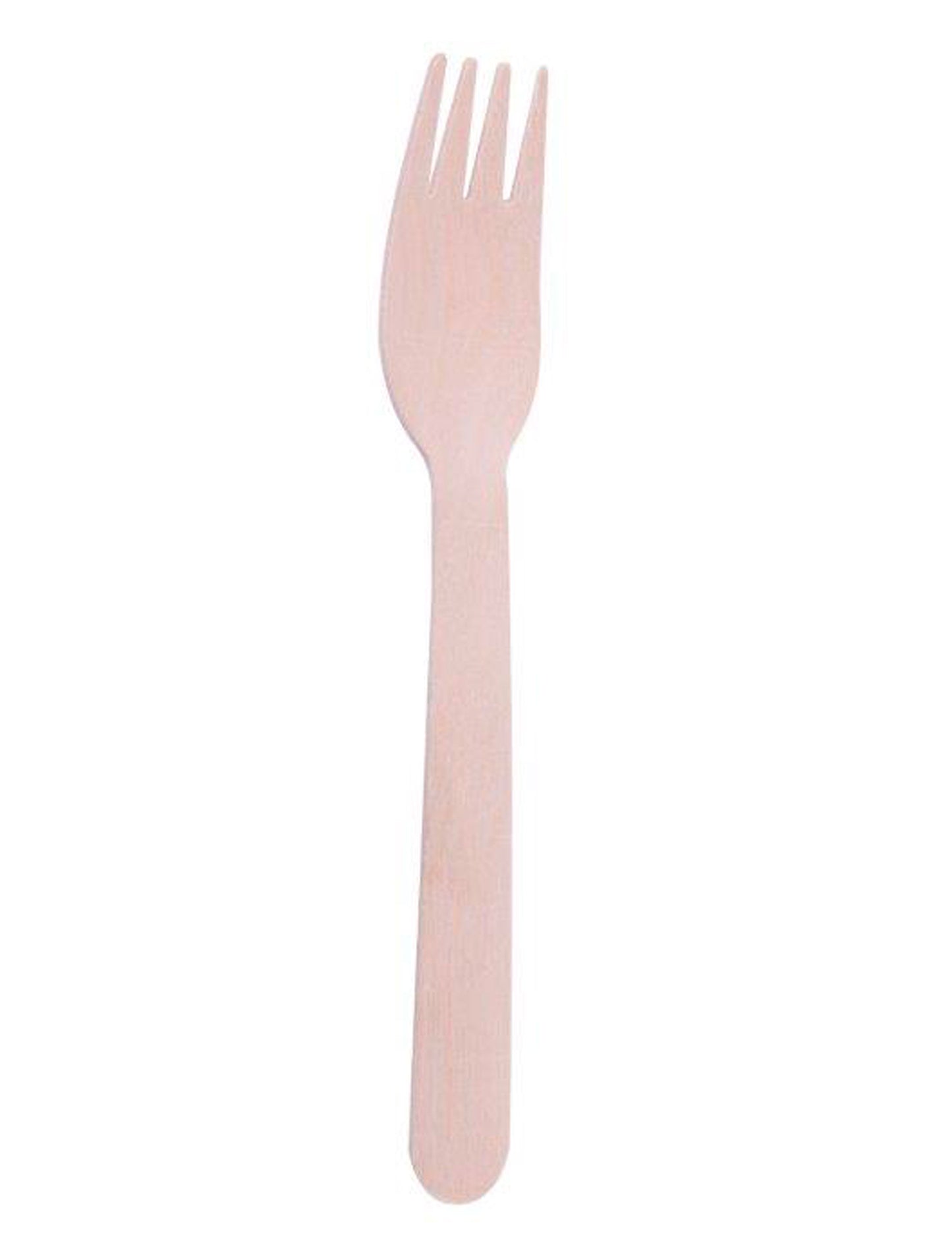 50 dřevěných vidliček 16 cm