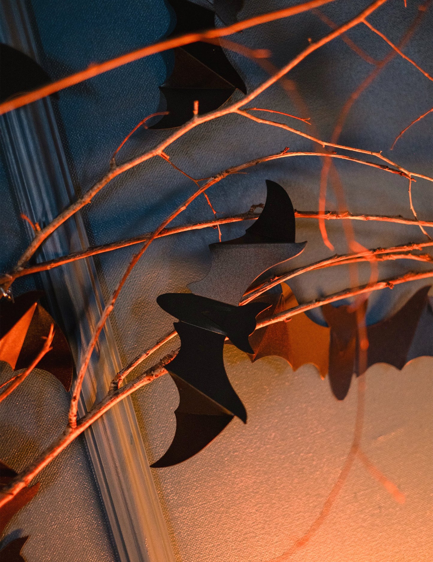 12 Dekorativní nástěnné netopýry 15 cm