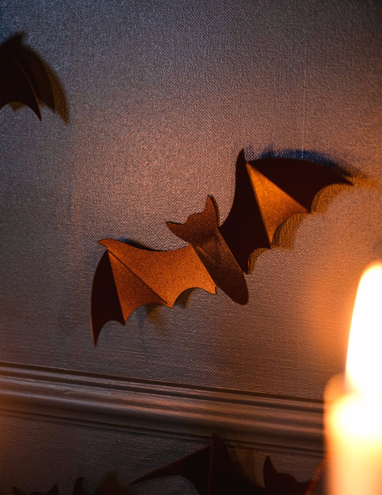 12 Dekorativní nástěnné netopýry 15 cm