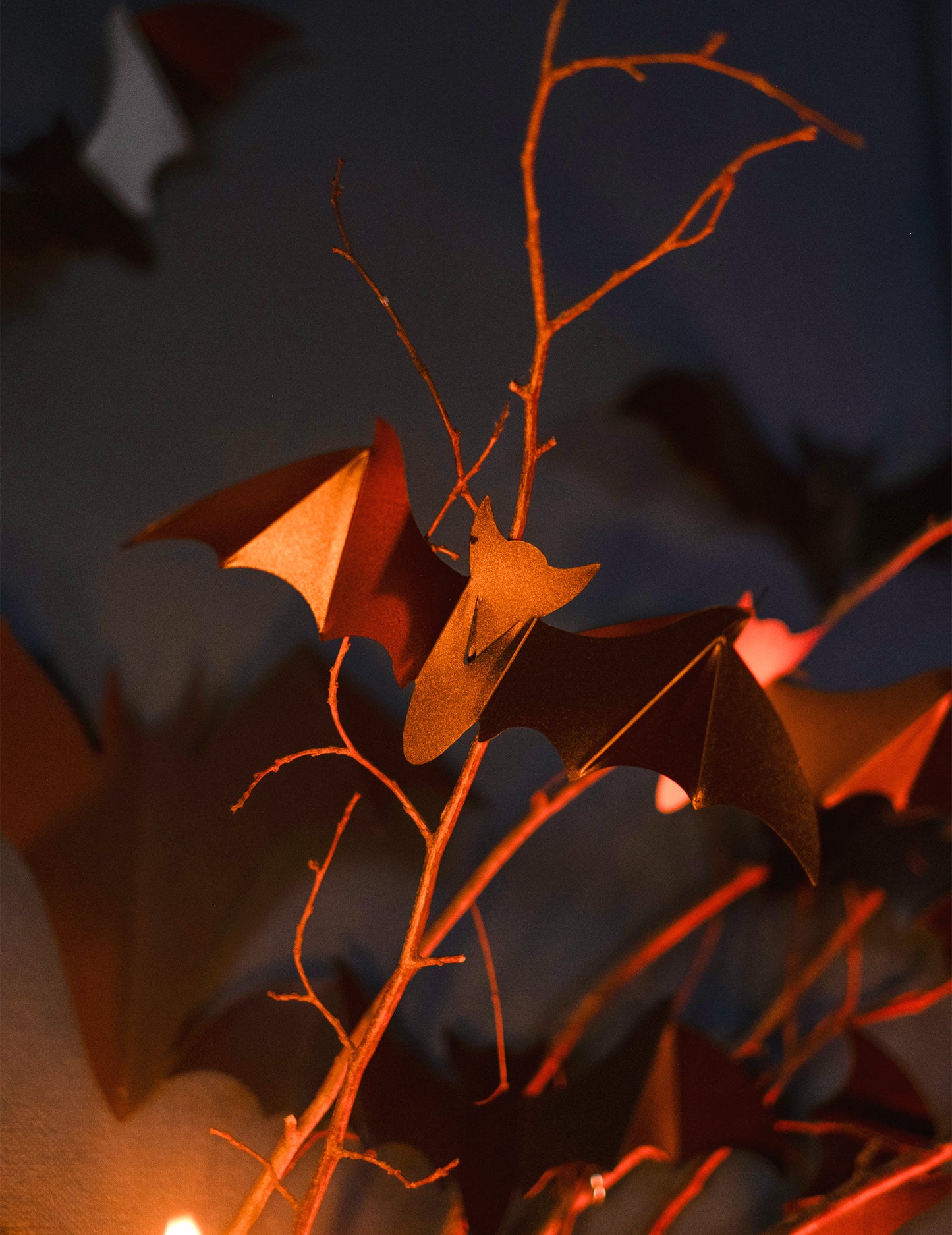 12 Dekorativní nástěnné netopýry 15 cm