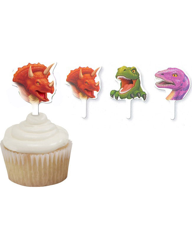 12 dekorací na narozeninový dort s dinosaury 6.3 cm