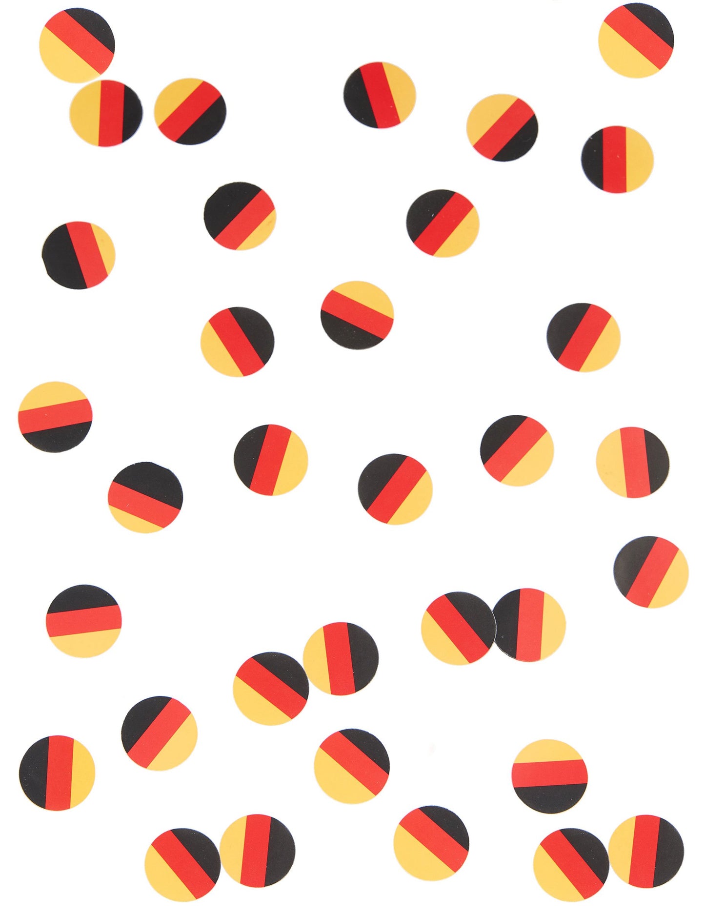 Detailní pohled na vzor stolních konfety vlajka Německa