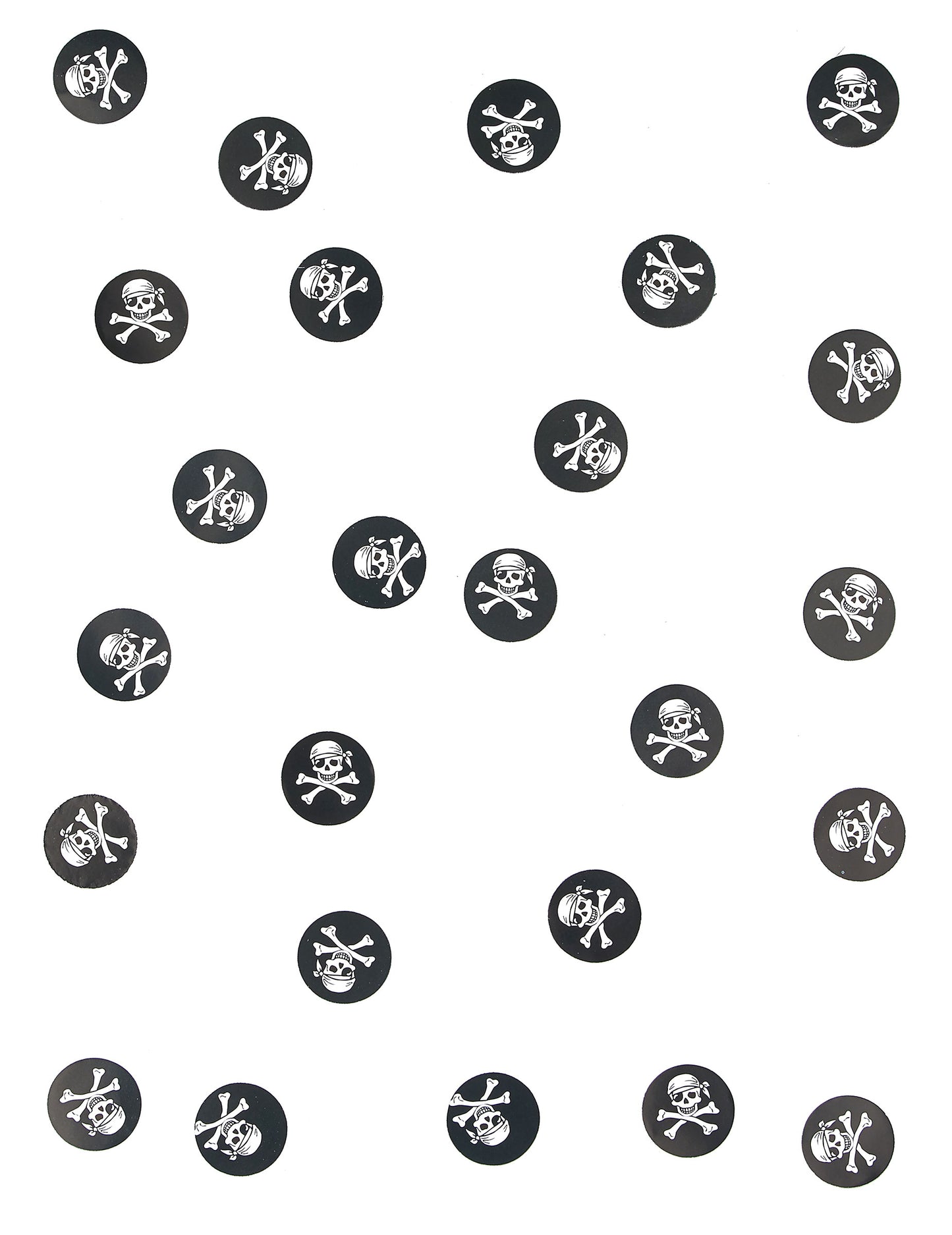 150 pirátských stolních konfet 2,5 cm