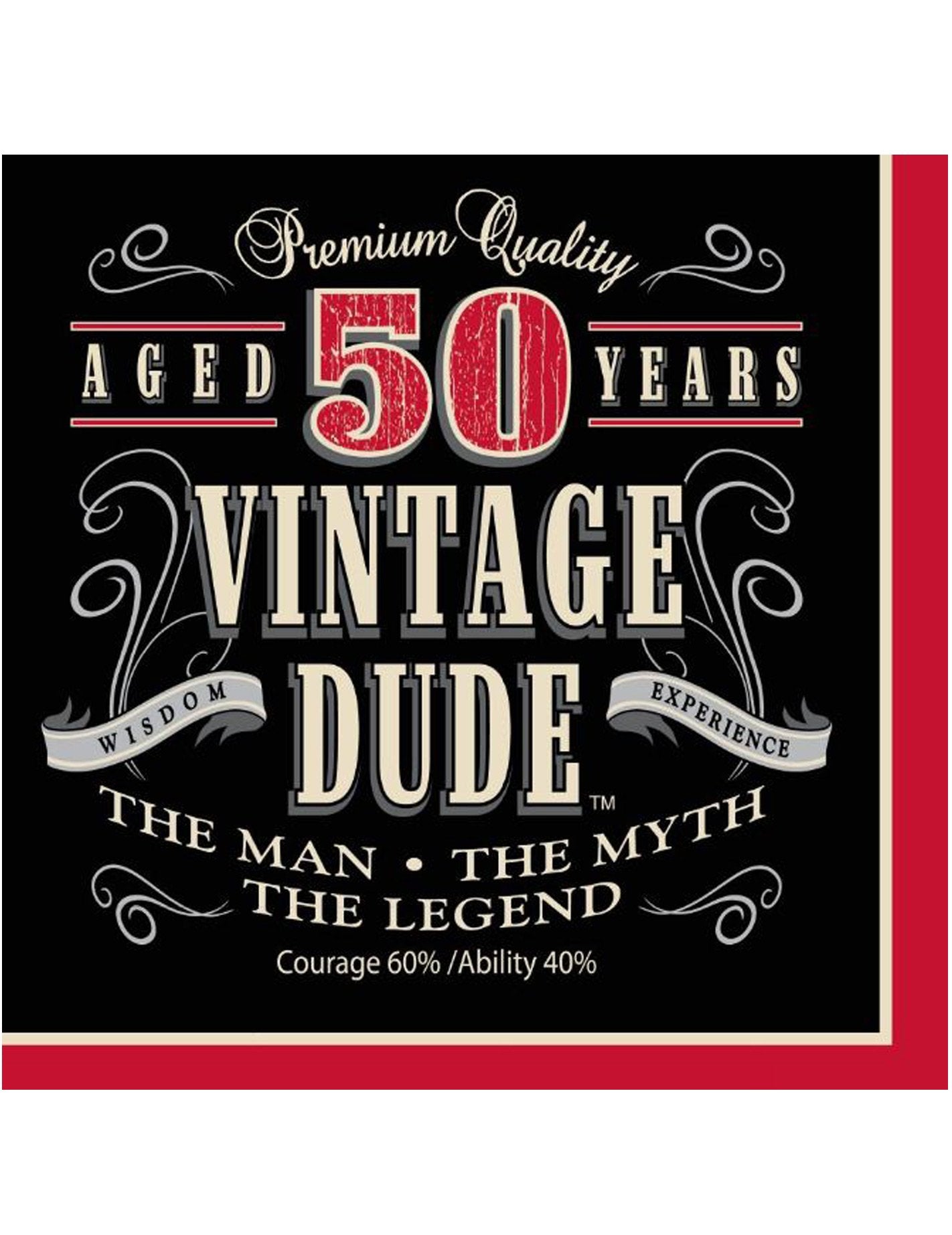 16 vintage papírových ubrousků s motivem 50. let 33 x 33 cm