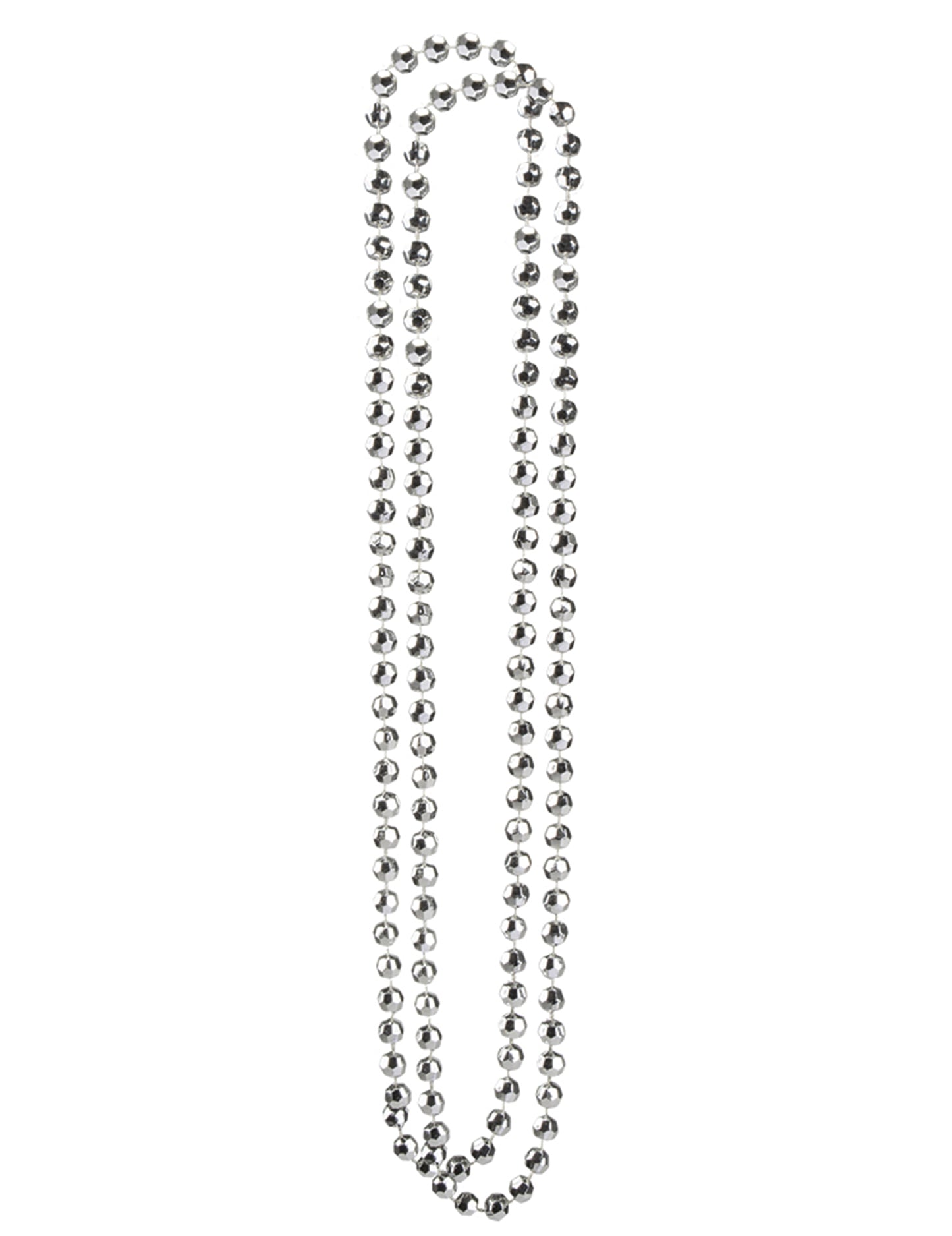 2 stříbrné disko náhrdelníky pro dospělé