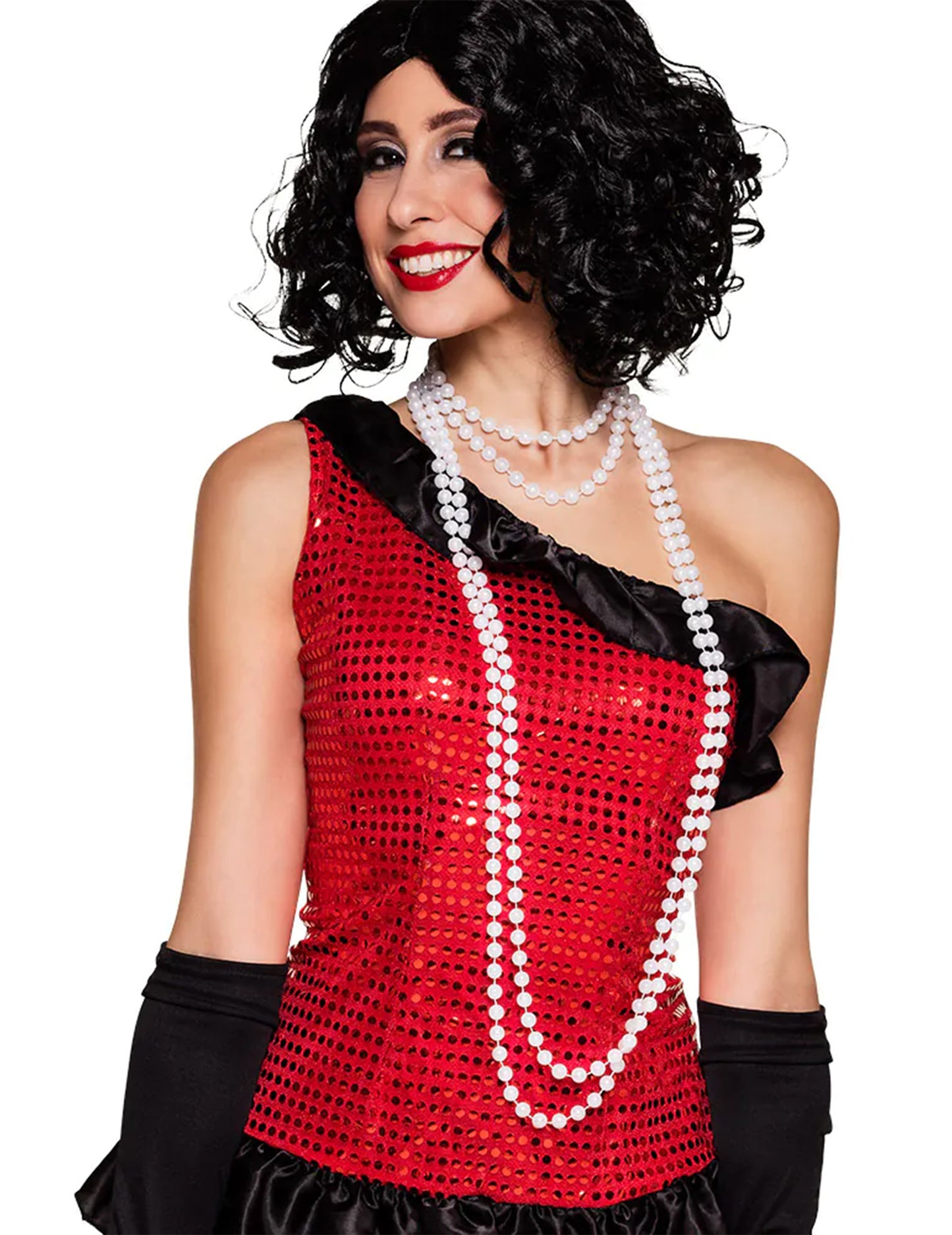 2 náhrdelníky z bílých perel pro ženy