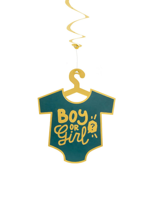 Détail du motif body des décorations à suspendre Boy or Girl