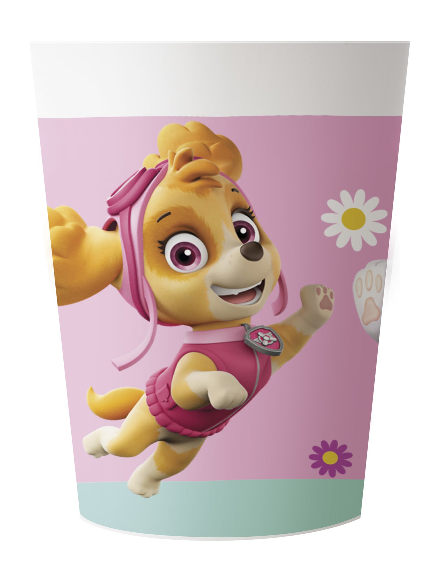 Paw Patrol™-Trinkbecher Tischzubehör Mädchengeburtstag 2 Stück rosa 230 ml