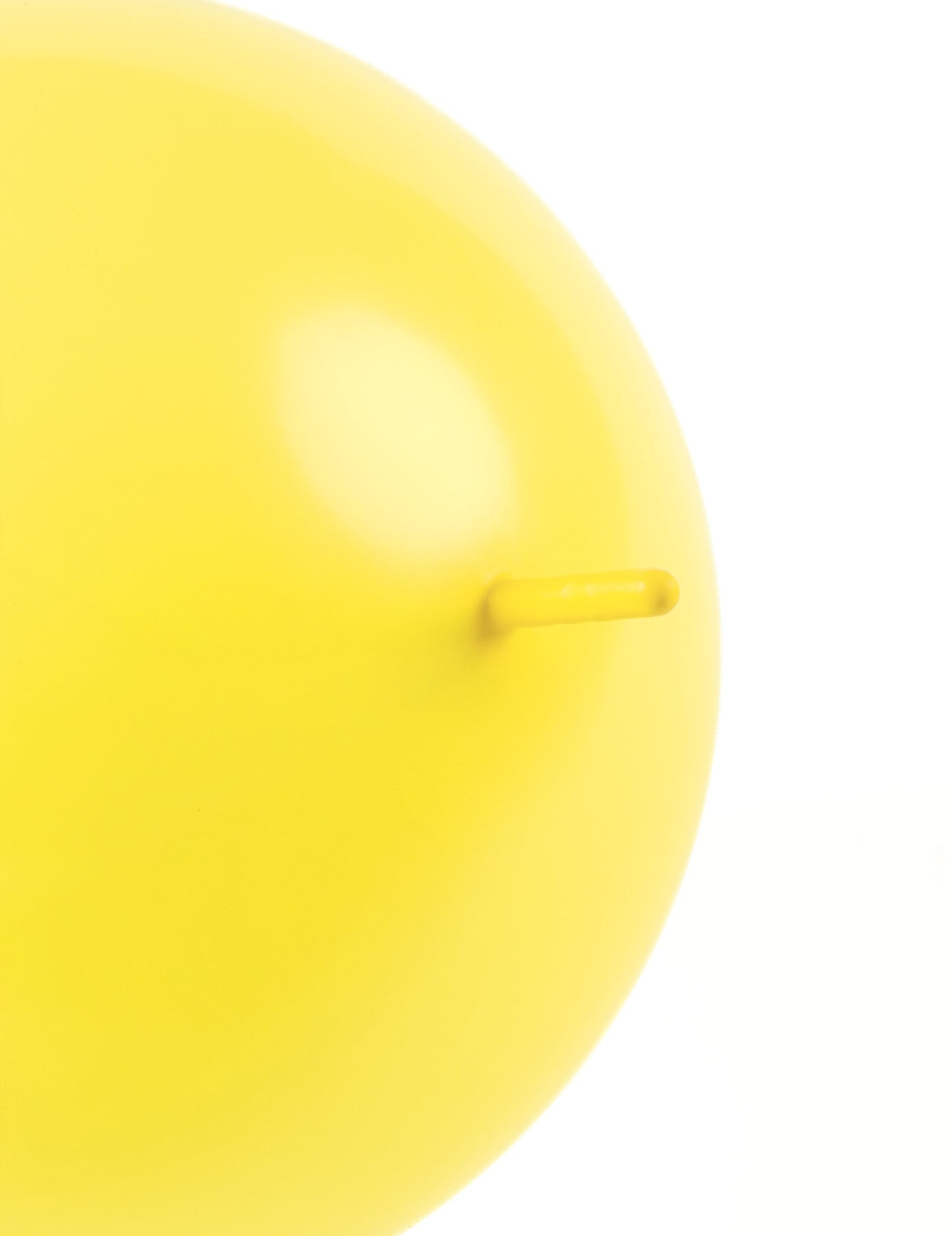 20 Ballons gonflables Jaune pastel à relier 28 cm