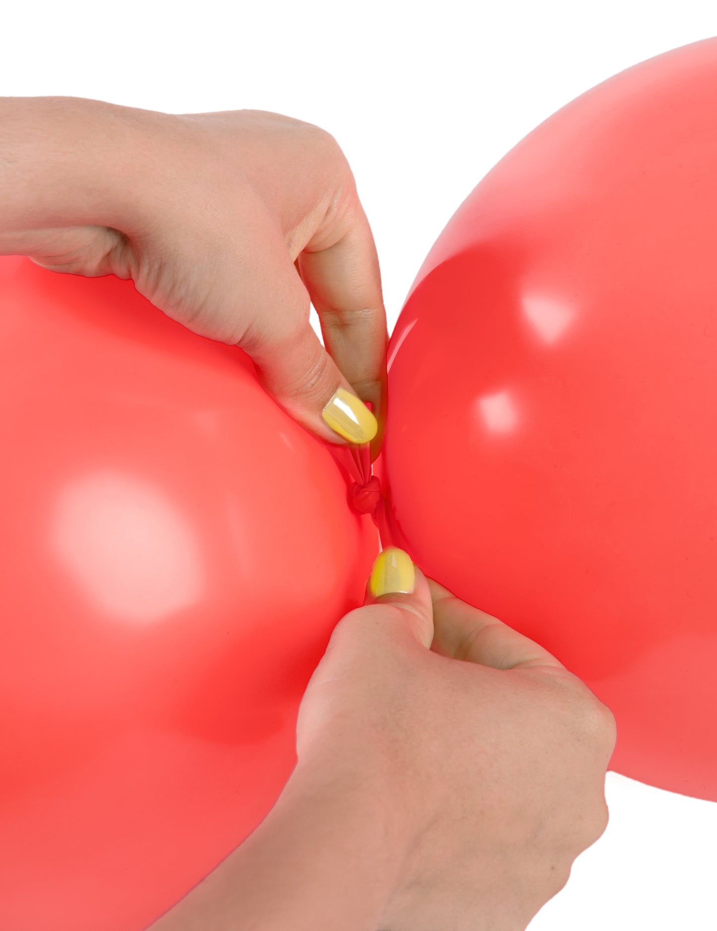 20 Ballons gonflables rouge coquelicot à relier 28 cm
