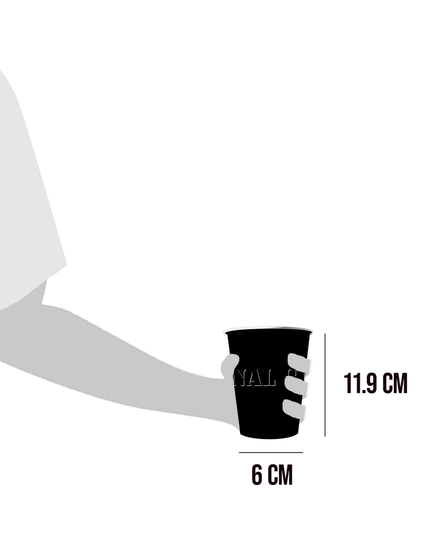 20 amerických pohárů recyklovatelných kartonových černoch 53 cl
