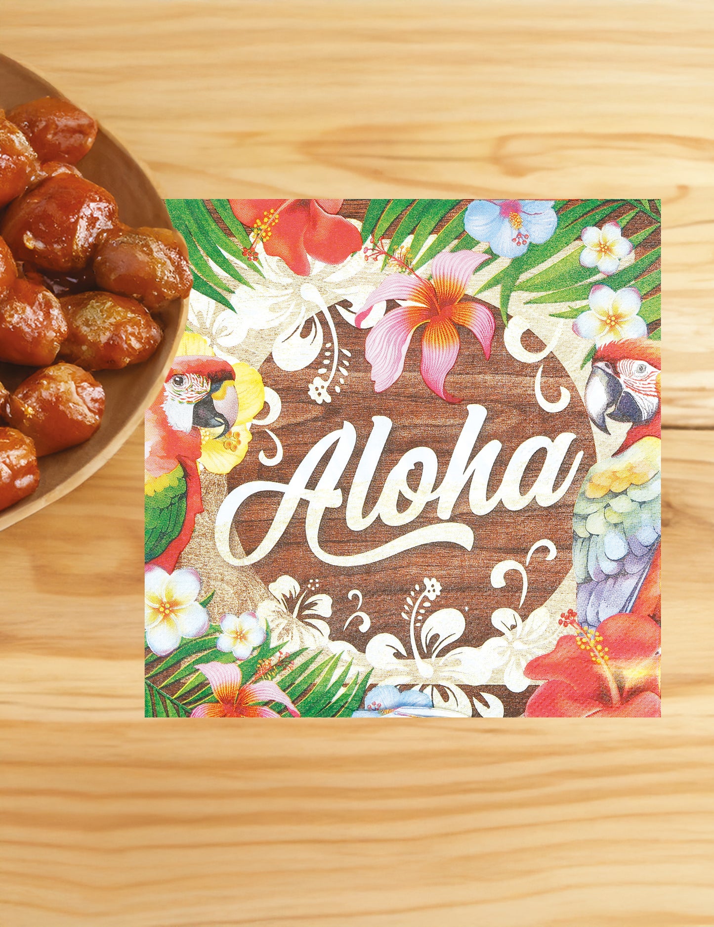 20 Serviettes Aloha Hawaï 16 x 16 cm