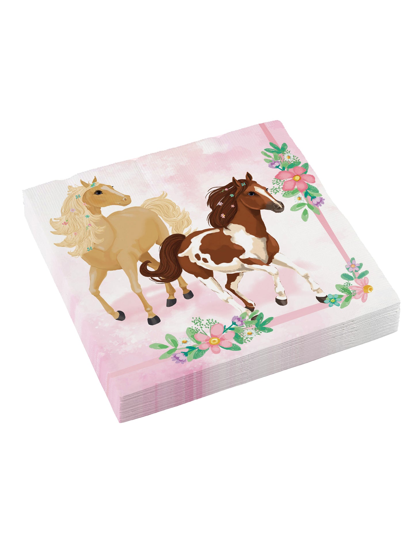 20 papírových ubrousků s krásným koněm 33 x 33 cm květinová dekorace