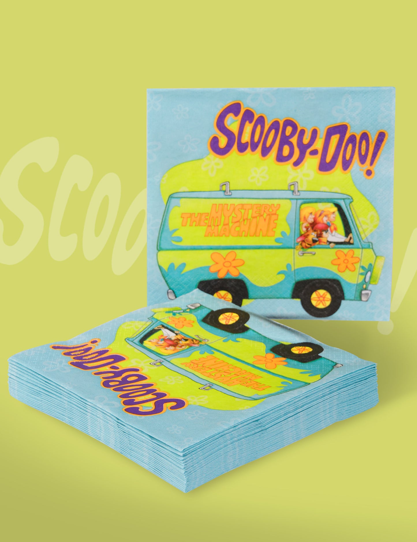 20 papírových ubrousků s motivem Scooby-Doo 33 x 33 cm