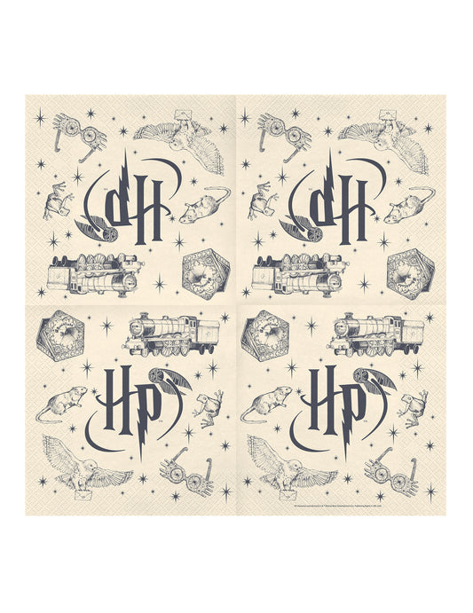 20 Ubrousků Harry Potter™ 33 x 33 cm