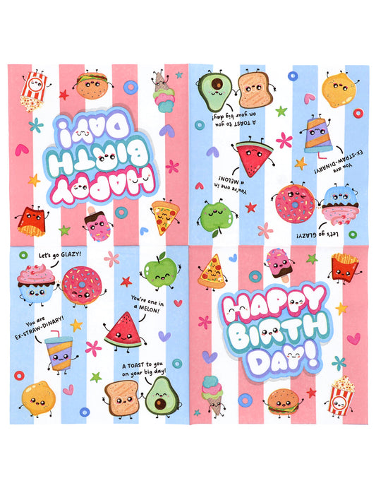 20 ubrousků Kawaii Party 33 x 33 cm