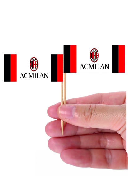 Pics apéritif Milan pour fête rouges noirs et blancs avec logo