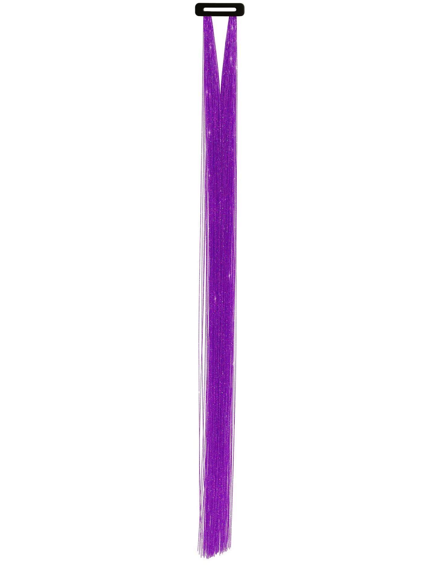 3 Mèches brillantes violettes 50 cm