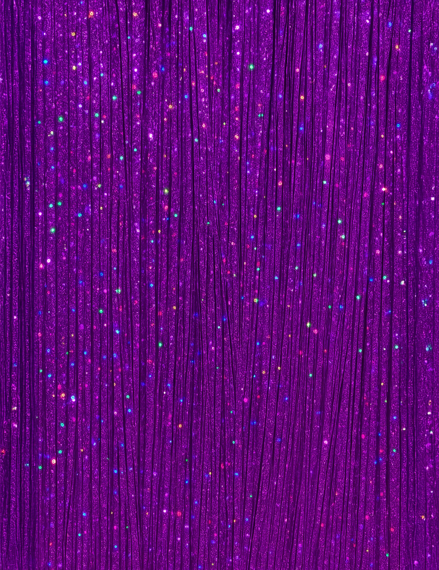 3 Mèches brillantes violettes 50 cm