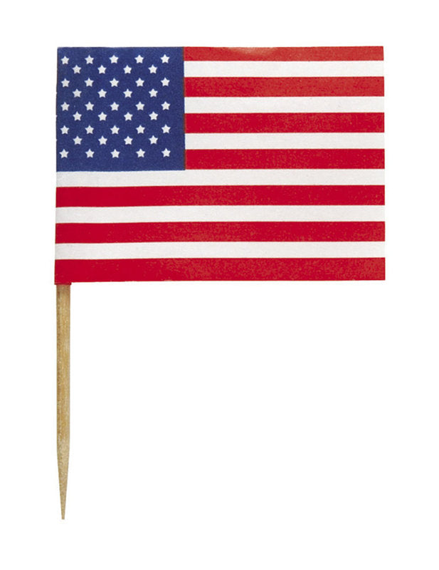 30 obrázků vlajek USA 6 cm