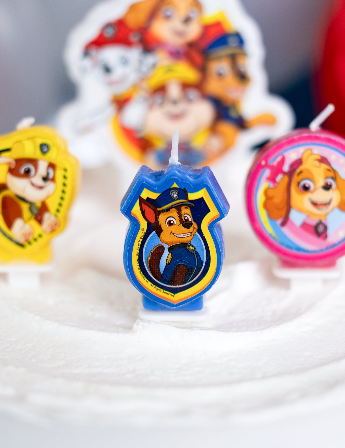 4 narozeninové svíčky Tlapková patrola