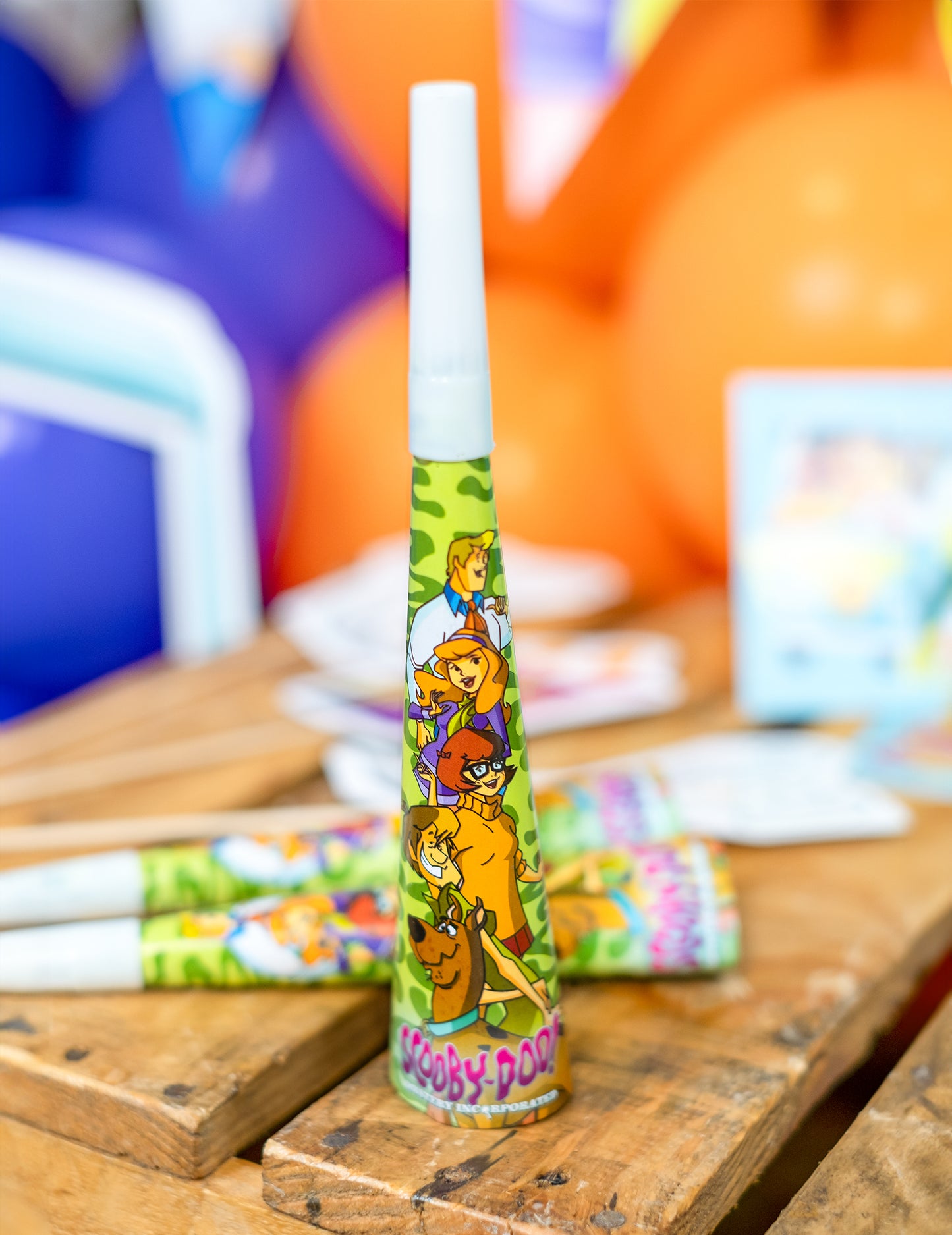 4 párty kornouty 20 cm Scooby Doo