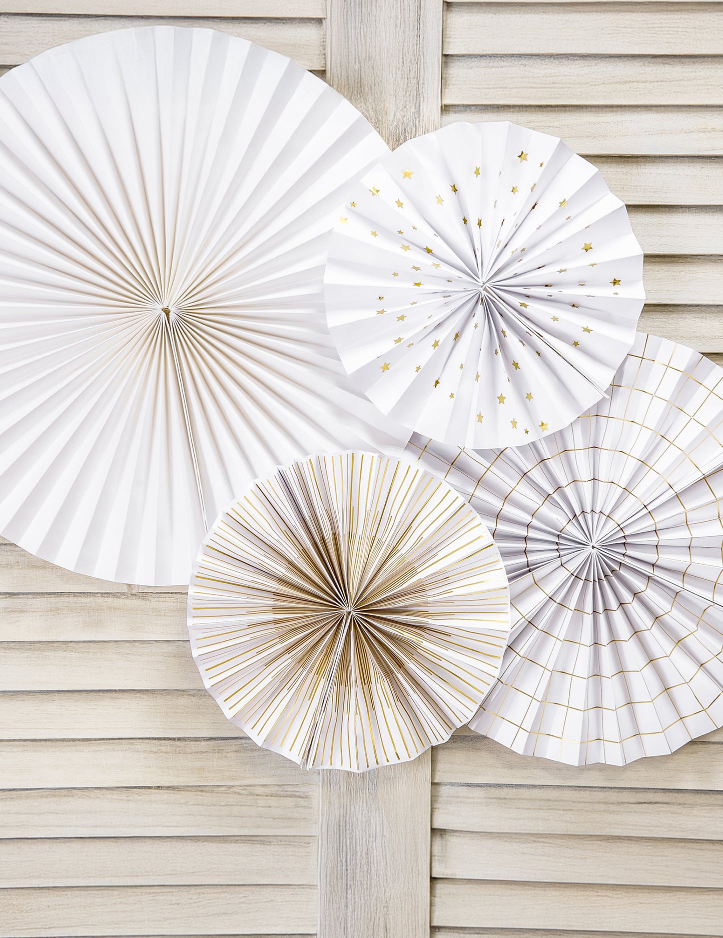 4 dekorativní papírové rozety 23, 32, 40 cm