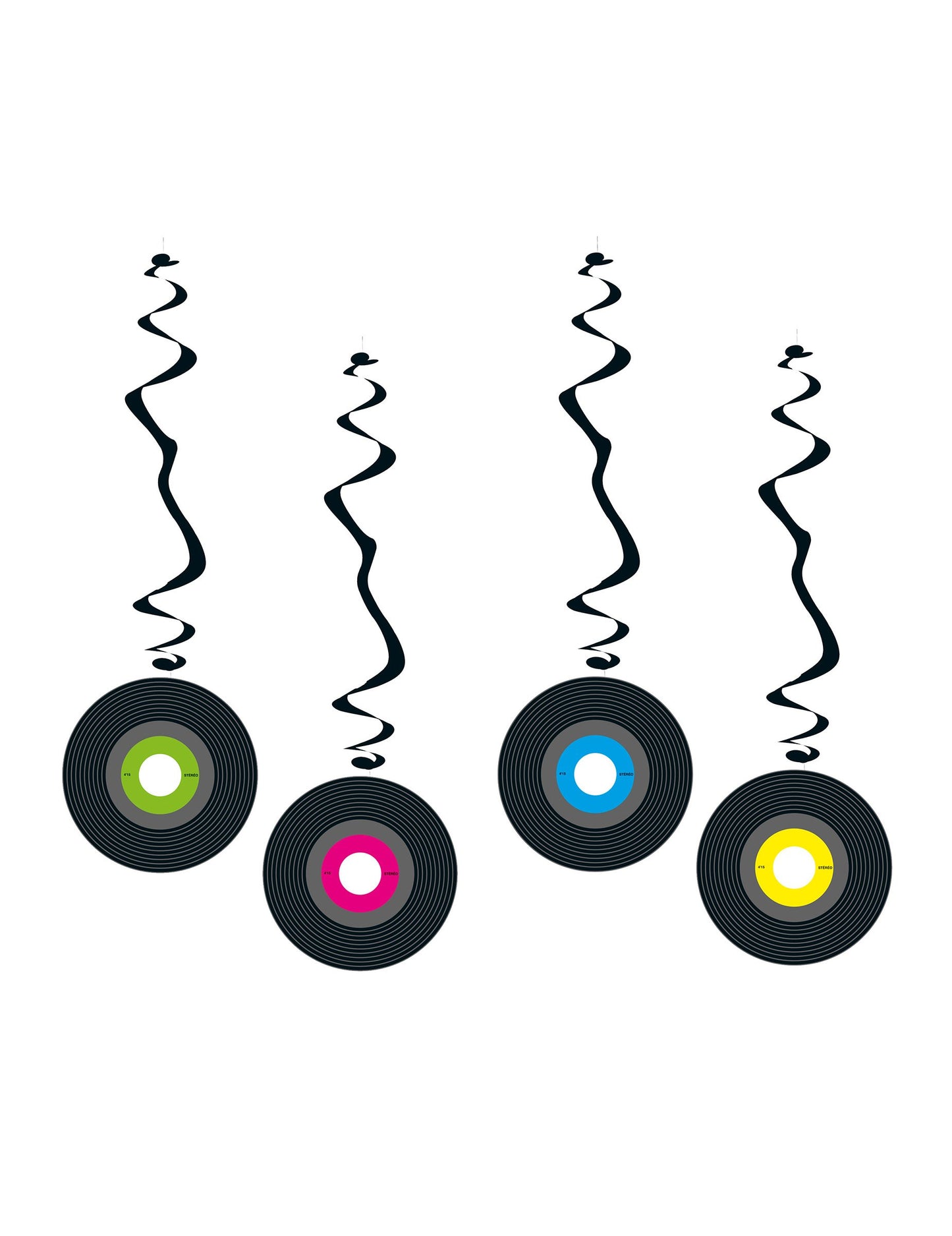 4 Ohnivzdorné vinylové papírové závěsy 80 cm