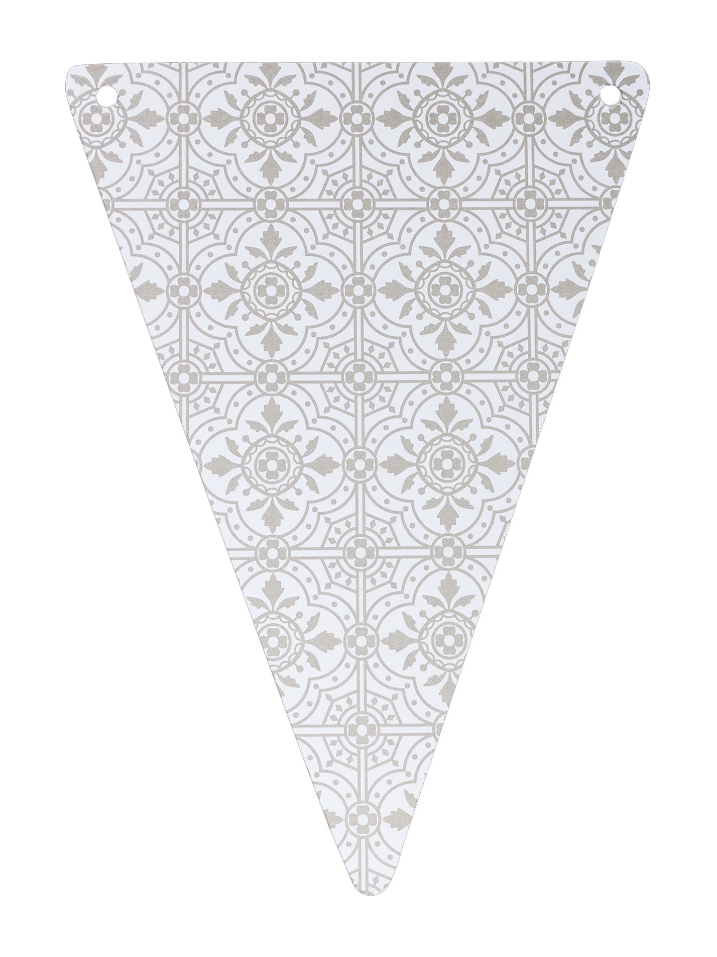 5 šedých vlajek z cementových dlaždic 15 x 21 cm na ozdobu girlandy