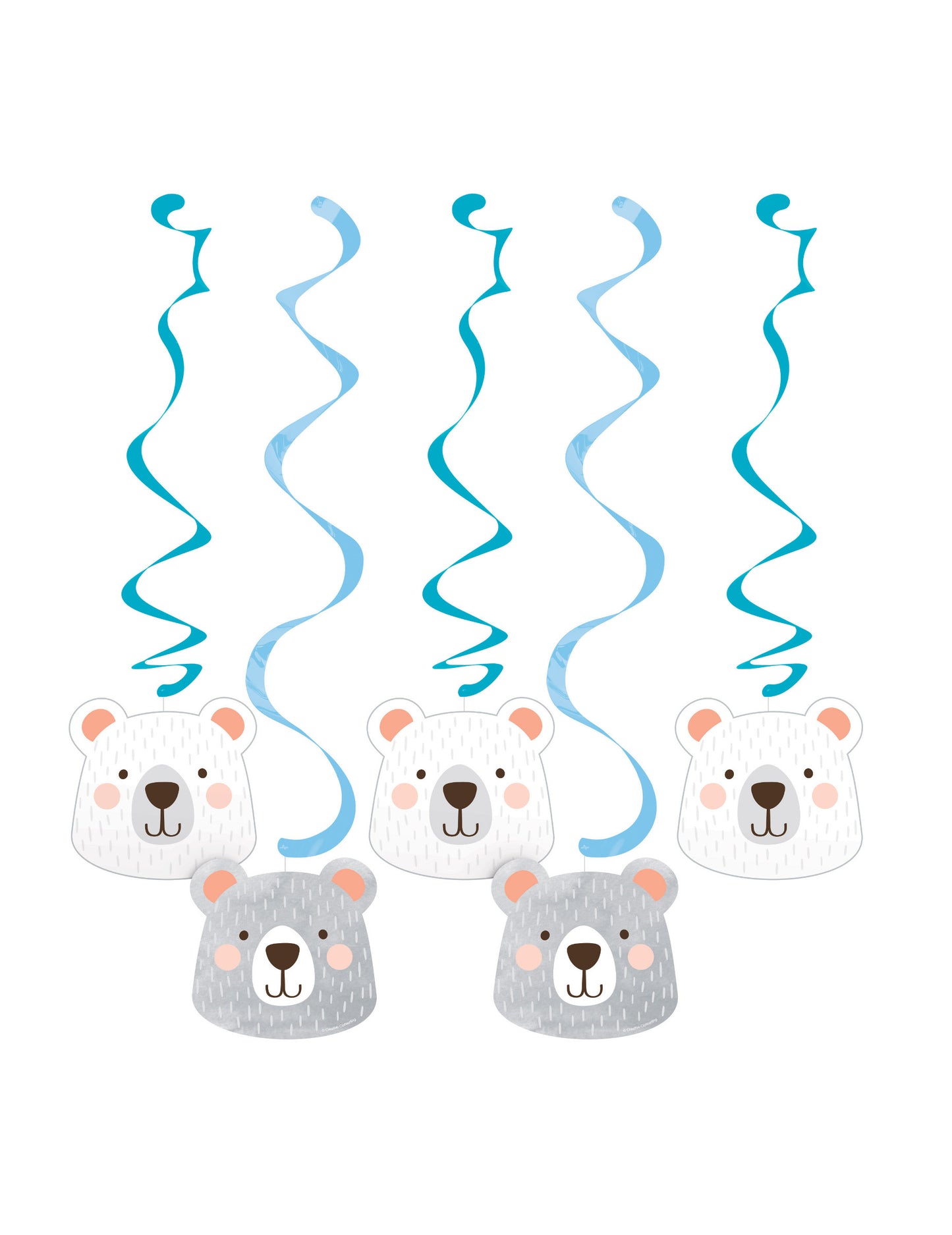 5 kartonových závěsů pro miminko ve spirále