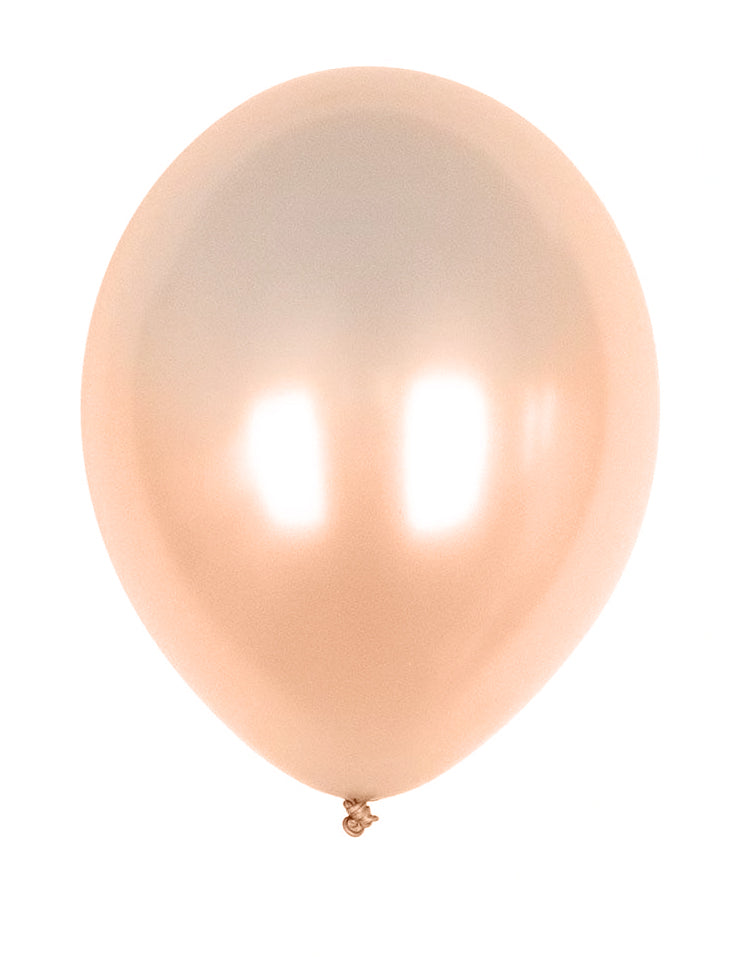 50 metalických broskvových balónků 30 cm