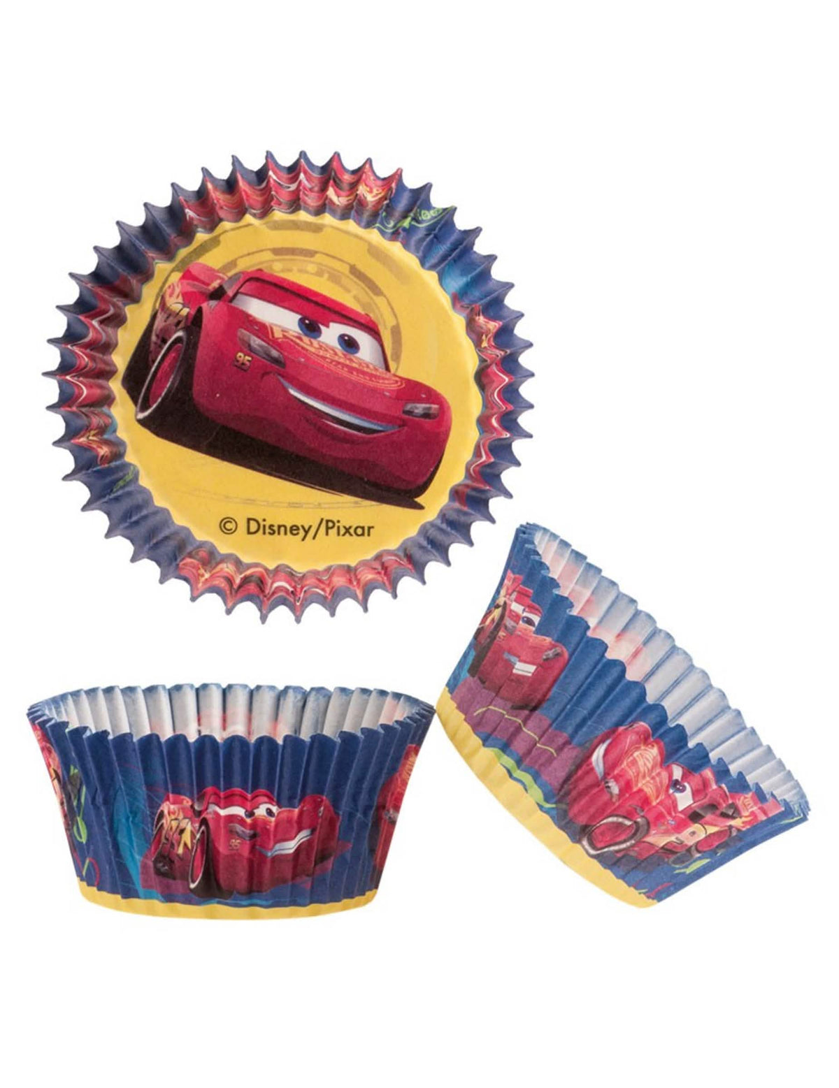 Formičky na cupcake Cars pro dítě modrá a červená s Flash McQueen