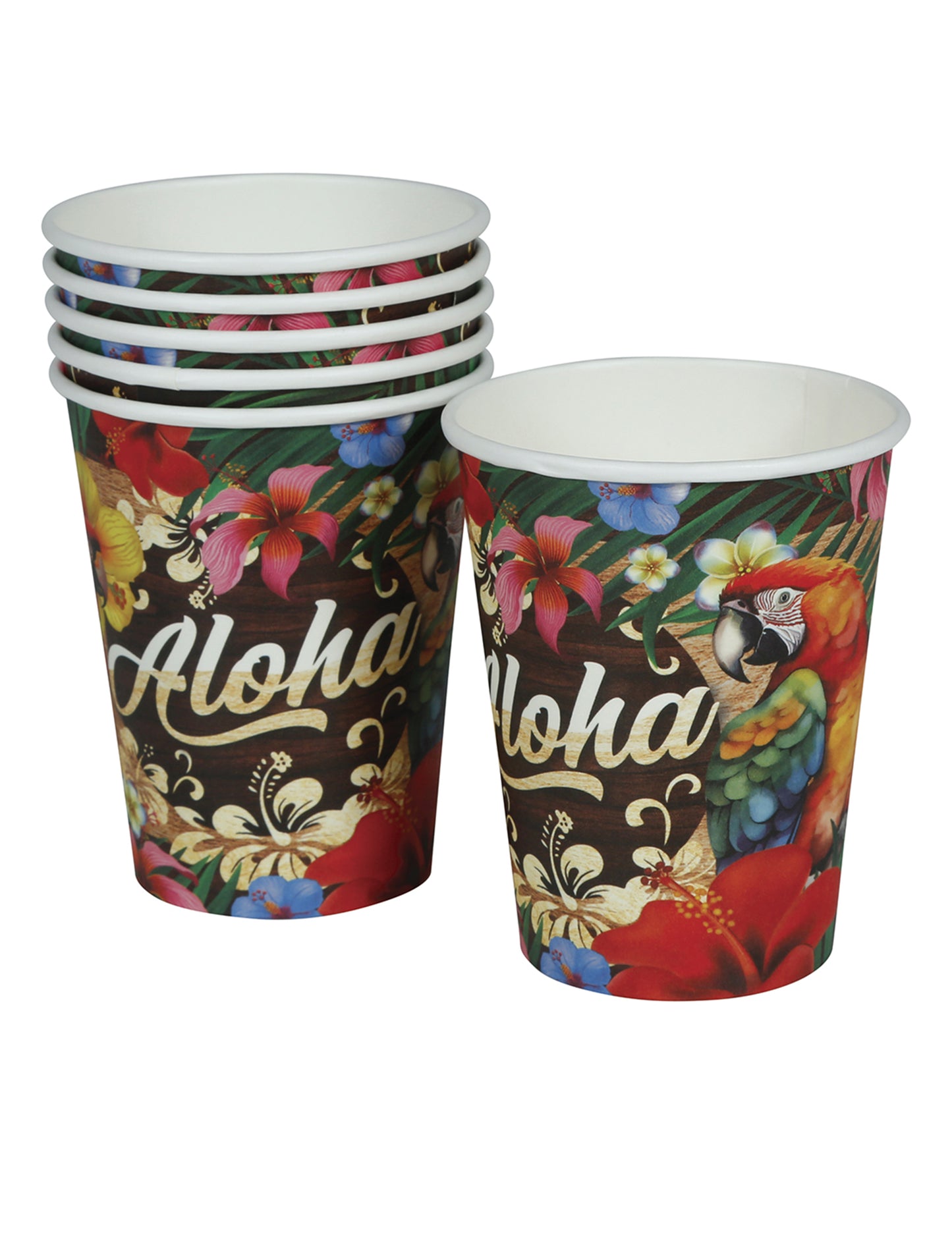 6 Gobelets Aloha Hawaï 240 ml