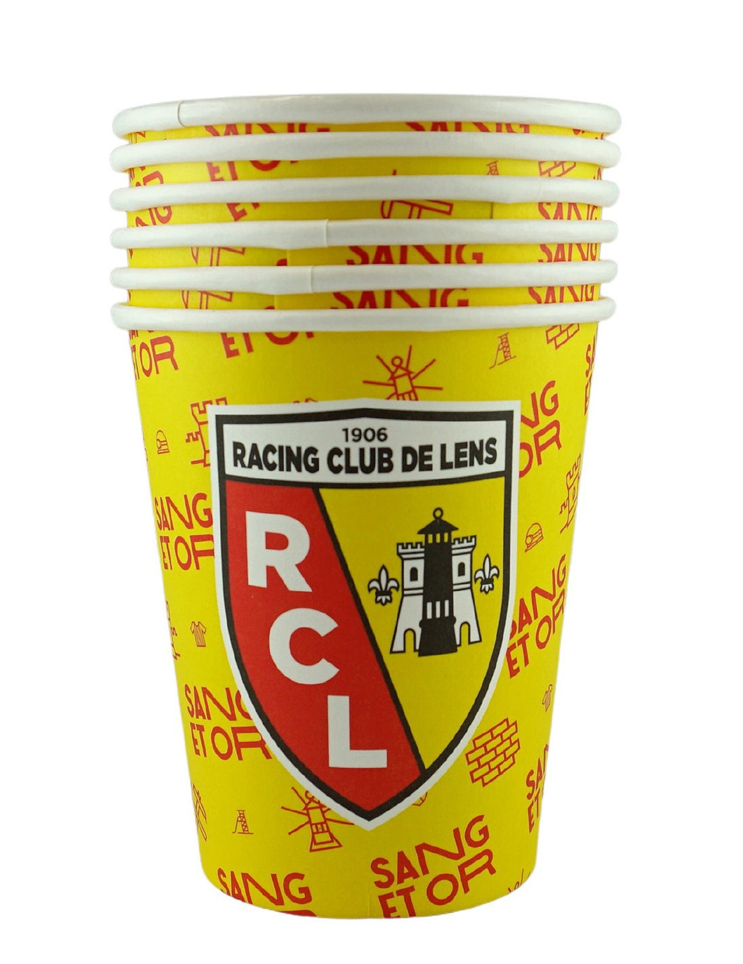 6 kartonových kelímků RC Lens o objemu 25 cl