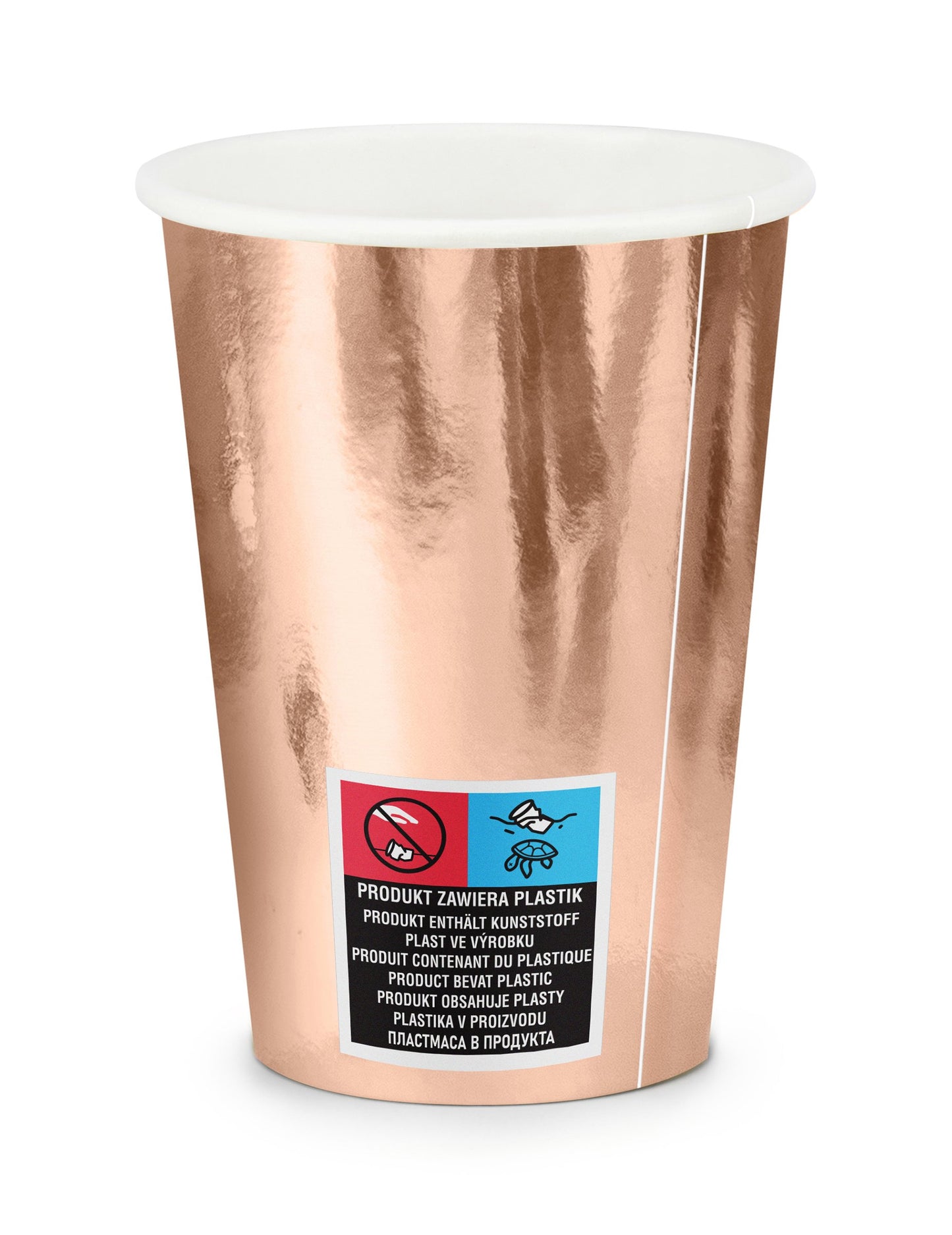 6 zlatých 220 ml Rose Cups