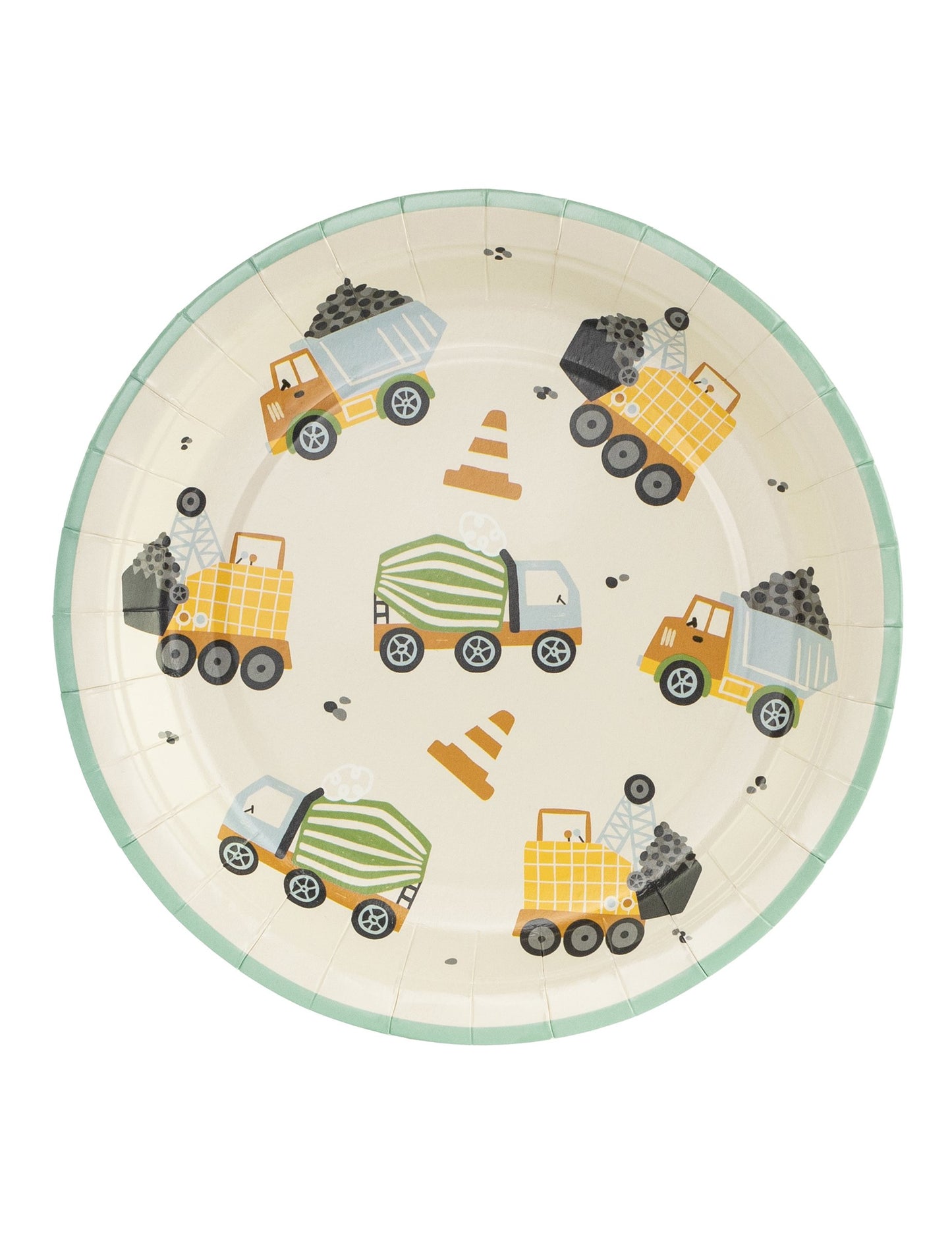 6 malých poznávacích značek stavebních nákladních vozidel 18 cm