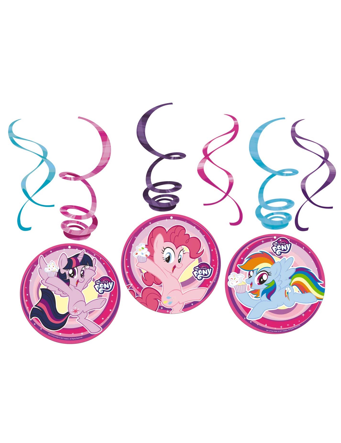 6 spirálových závěsných světel My Little Pony