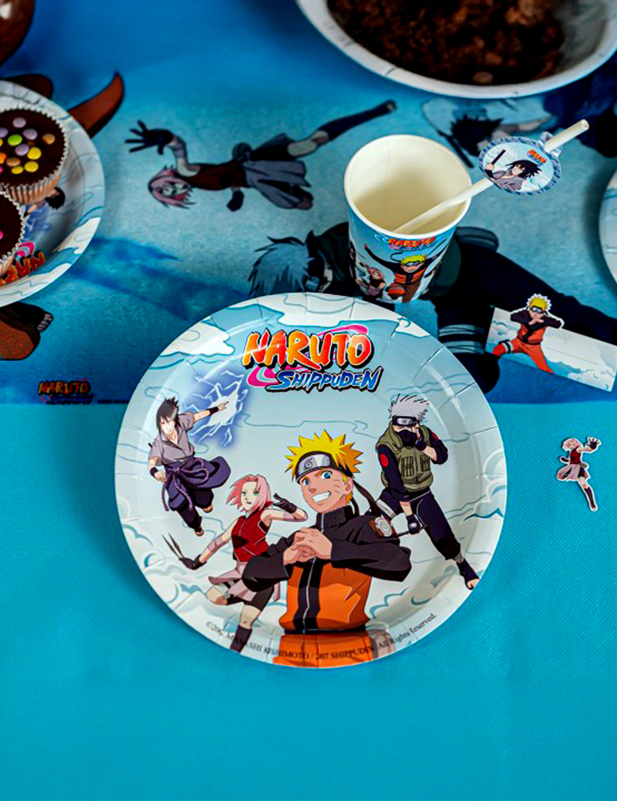 8 talířů 23 cm karton Naruto Shippuden™
