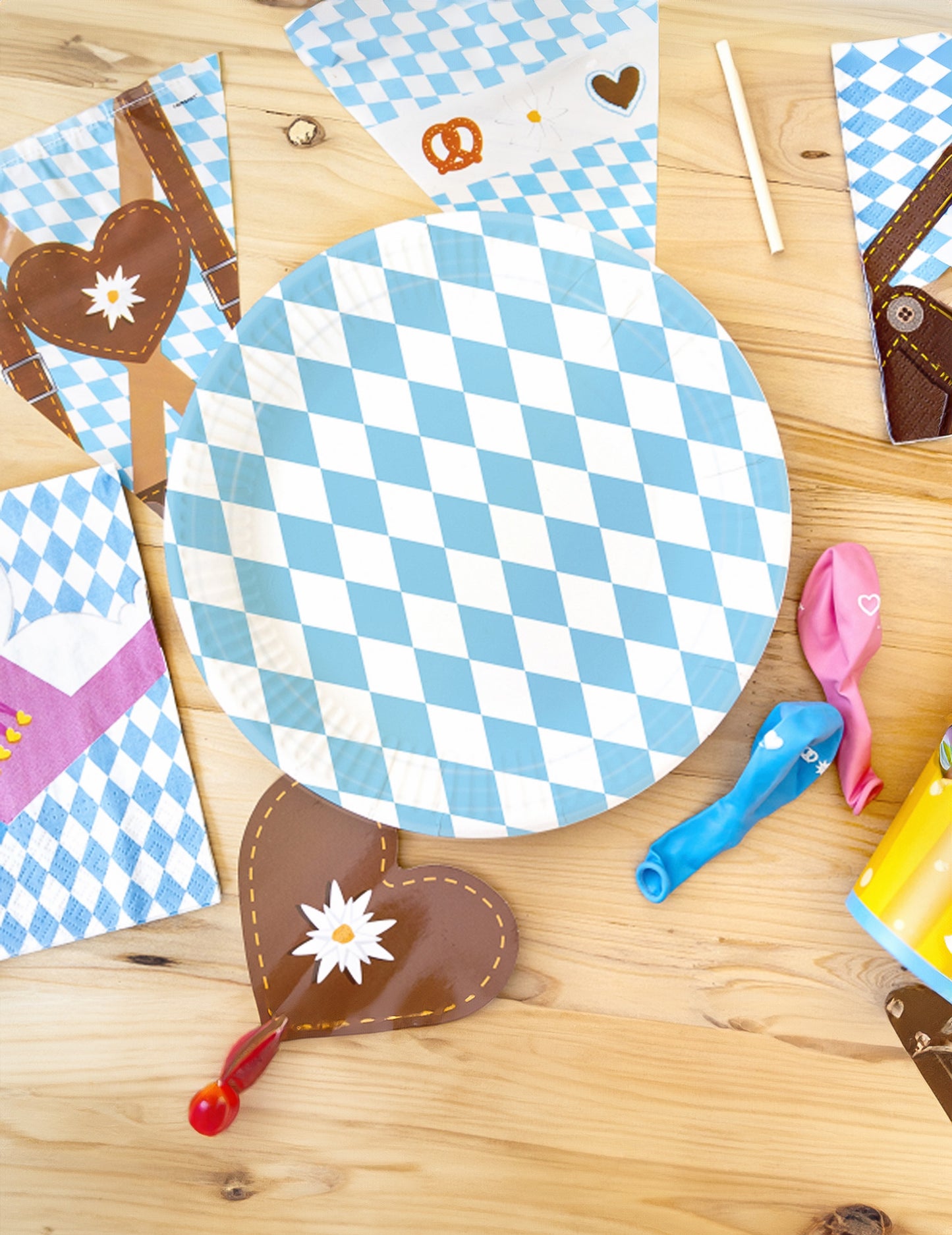 8 papírových talířů na Oktoberfest 23 cm