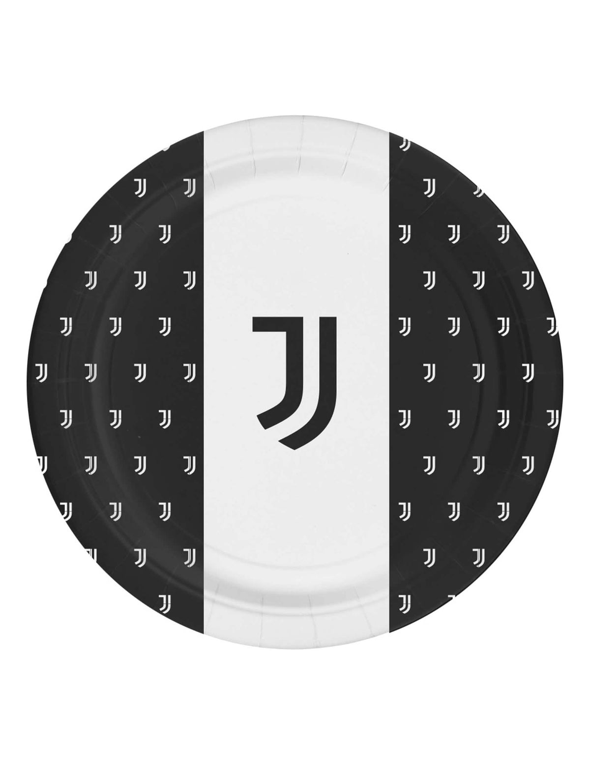 Papírové talíře juventus na narozeniny černá a bílá