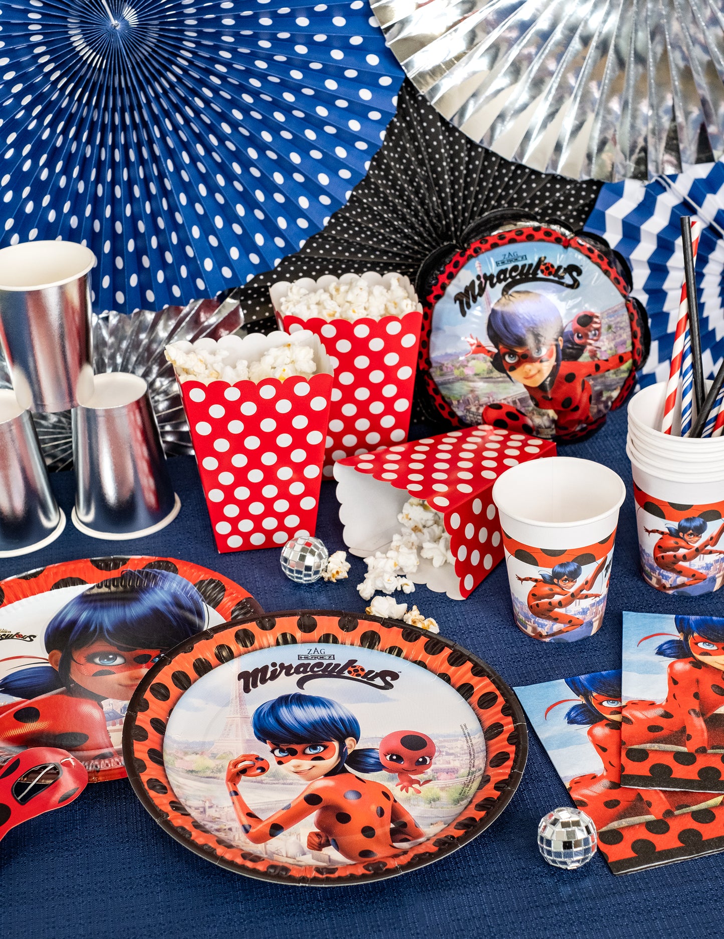 8 papírových talířů s motivem berušky v Paříži 23 cm