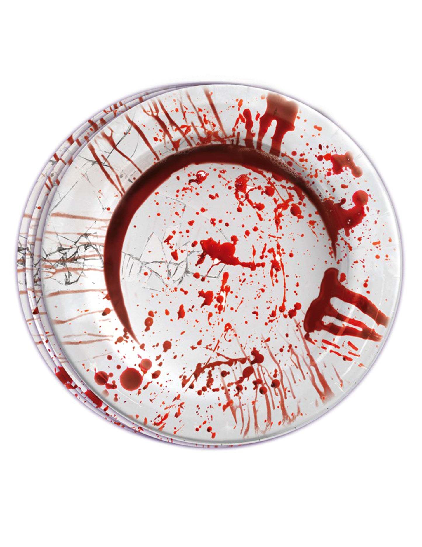 6 krvavých halloweenských kartonových desek 23 cm