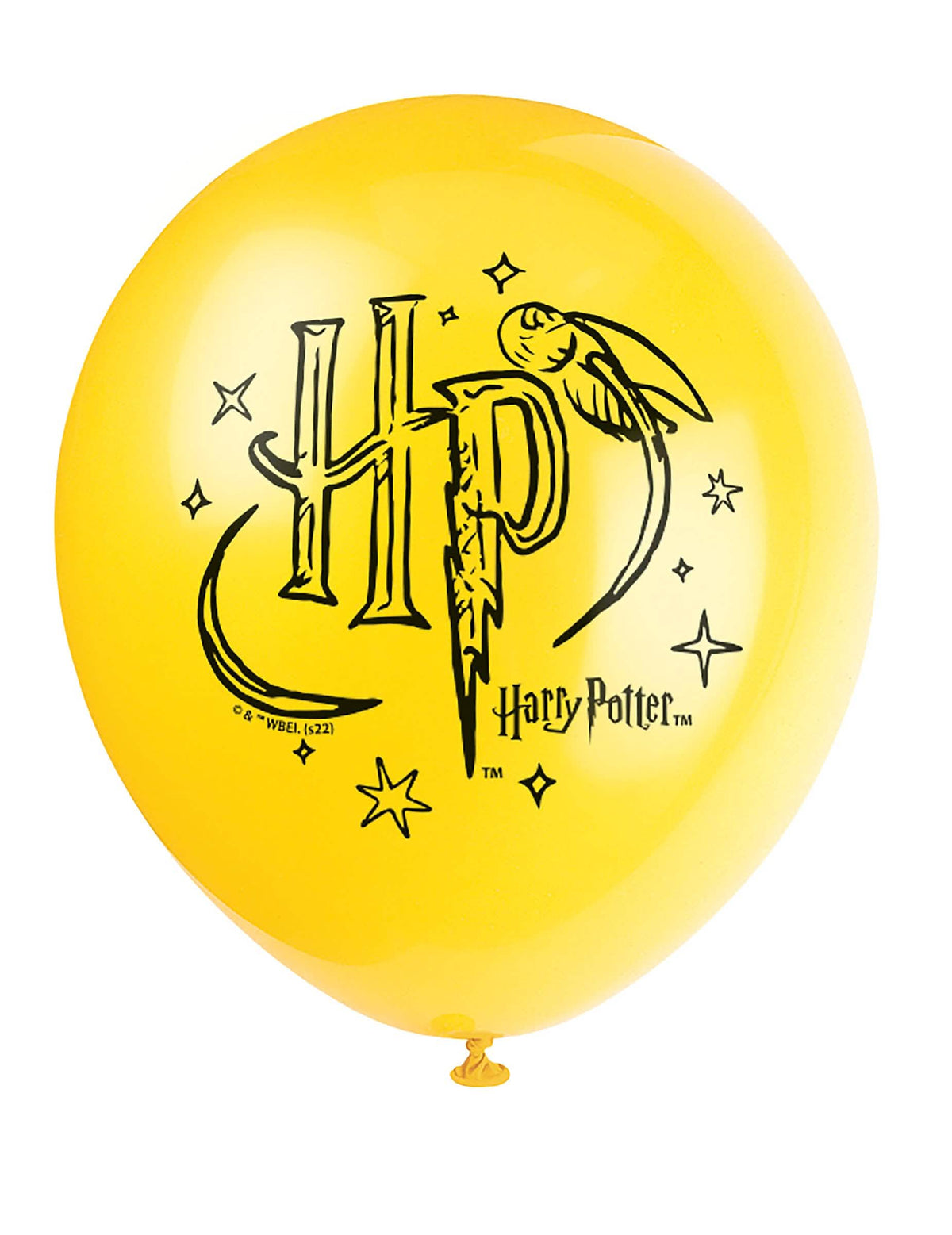 Detail na žlutý balónky z latexu Harry Potter
