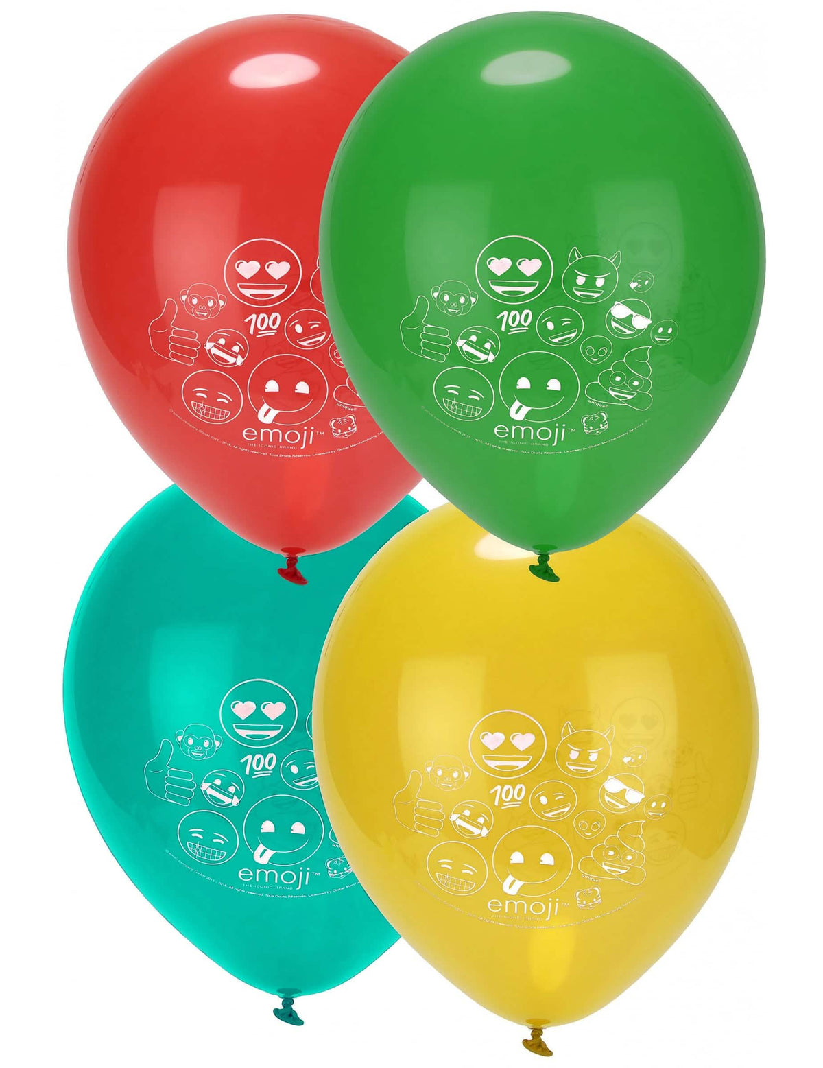 Latexové balónky s potiskem Emoji pro barevnou oslavu