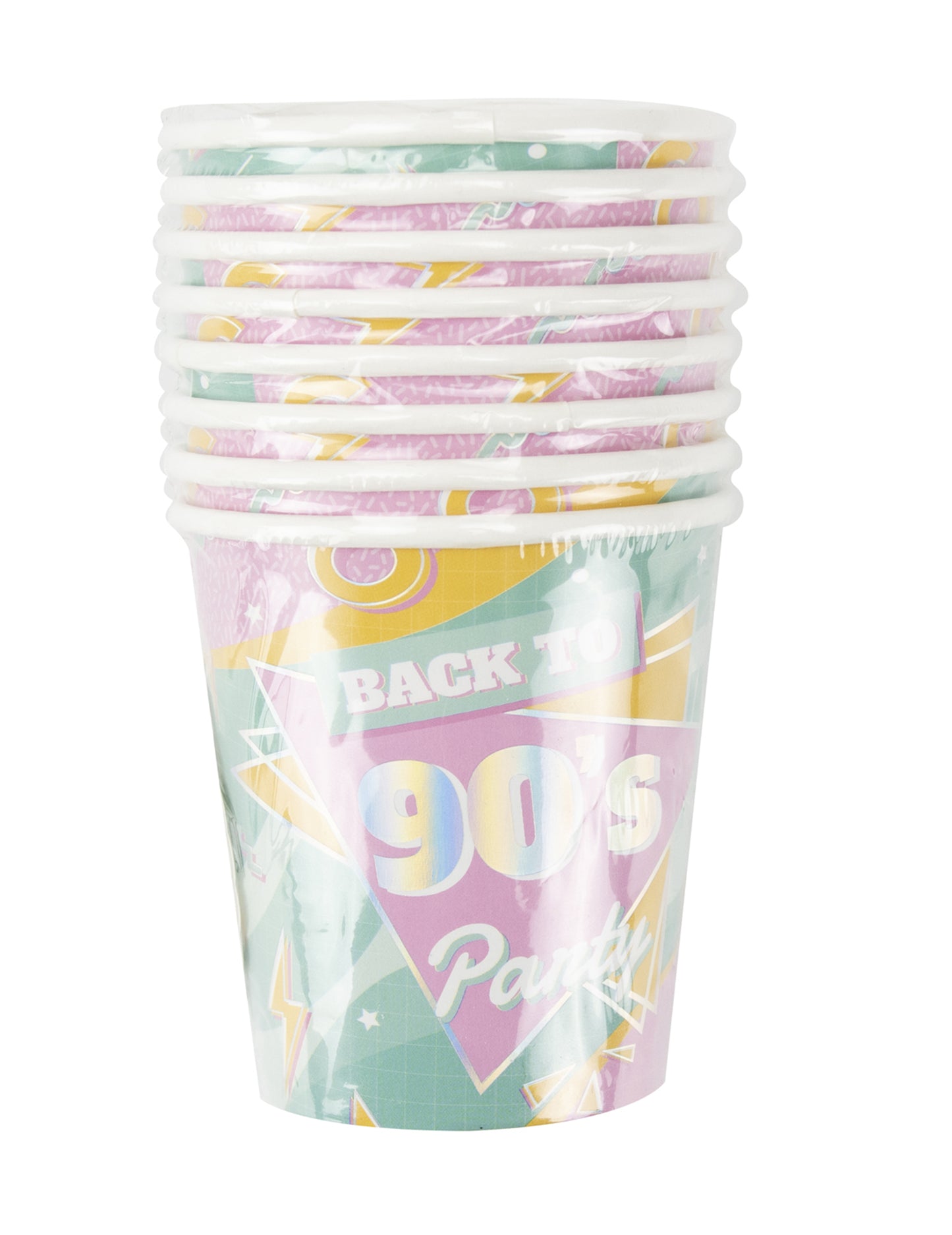 8 kartonových kelímků z 90. let