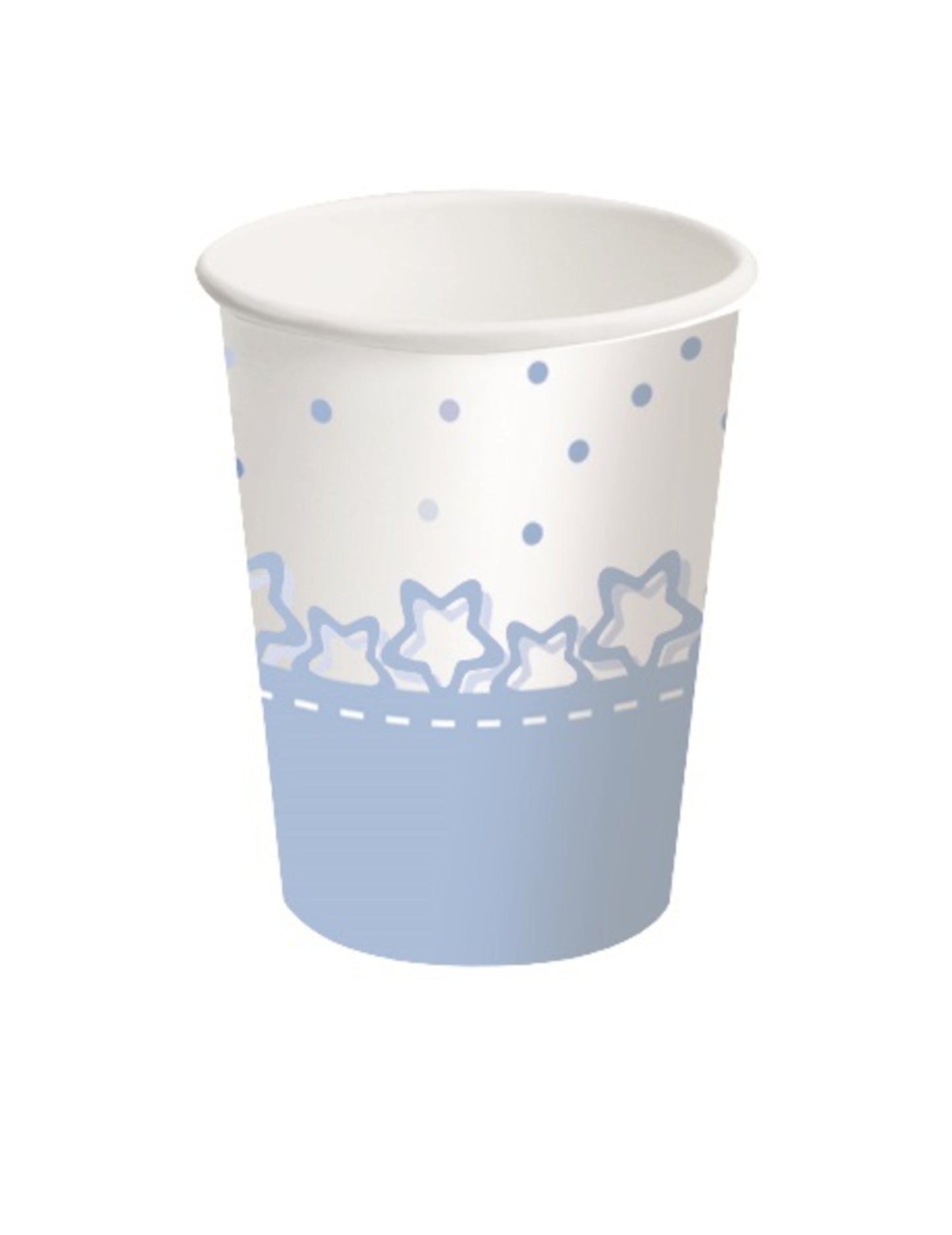 8 papírových kelímků Blue Star 250 ml