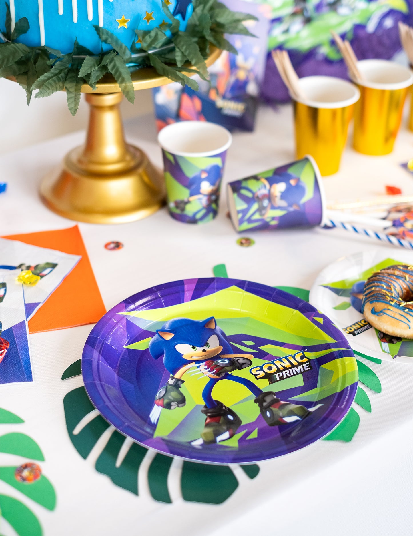 8 velkých talířů Sonic Prime 23 cm
